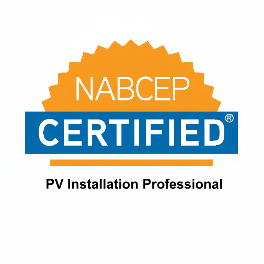 NABCEP certified solar installation professional
